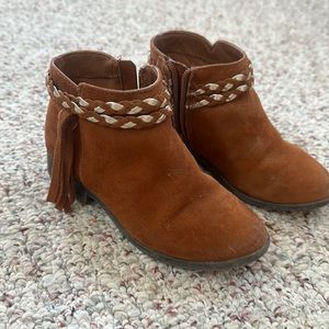 Wonder nation little girls zip up short boots